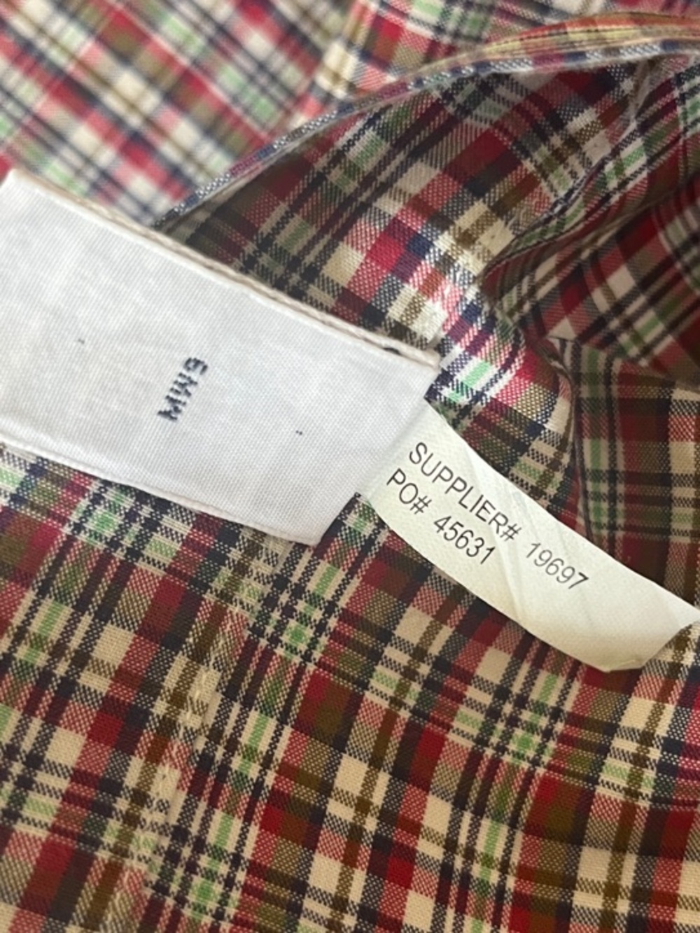 XL Ralph Lauren Red Navy Green Plaid Button-Down Shirt 90s quality mens buttonup - Picture 9 of 10